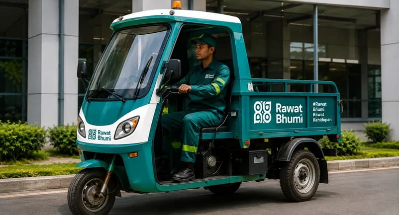 Armada penjemputan sampah untuk mitra bisnis