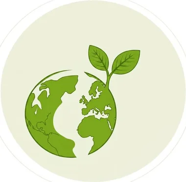 Ilustrasi bumi dan tunas daun